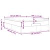 vidaXL Otomanski krevet s madracem krem 140x190cm od tkanine