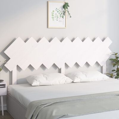 vidaXL Uzglavlje za krevet Bijela 178x3x80,5 cm od masivne borovine