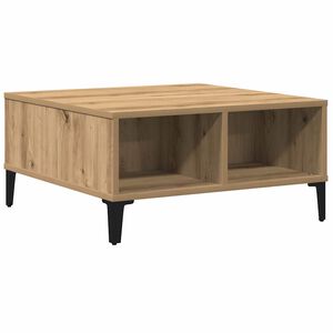 vidaXL Kava Stol Umjetnički hrast 60 x 60 x 30 cm
