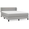 vidaXL Krevet box spring s madracem svjetlosivi 140x200 cm od tkanine