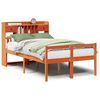 vidaXL Krevet s regalom za knjige bez madraca 120 x 190 cm od borovine
