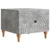 vidaXL Kava Stol Betonska siva 49 x 50 x 40 cm Konstruirano drvo