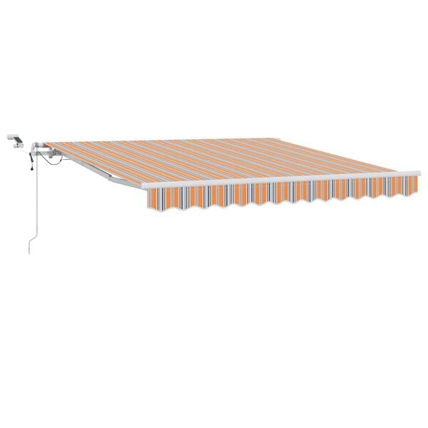 vidaXL Skrovita tenda &Scaron;areni 300 x 250 cm Poliester i metal