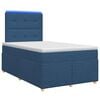 vidaXL Boxspring krevet s madracem Plava 120 x 190 cm Tkanina