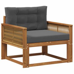 vidaXL Srednja sofa za van Prirodna