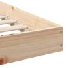 vidaXL Krevetna konstrukcija Smeđa 80 x 210 cm Čvrsto borovo drvo