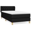 vidaXL Box spring krevet s madracem crni 80 x 200 cm od tkanine