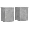 vidaXL Stalci za biljke 2 kom siva boja betona 15 x 15 x 20 cm drveni