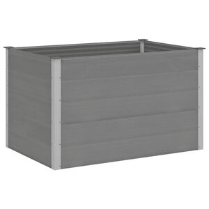 vidaXL Vrtna Posuda za Sadnju WPC 150x100x91 cm Siva