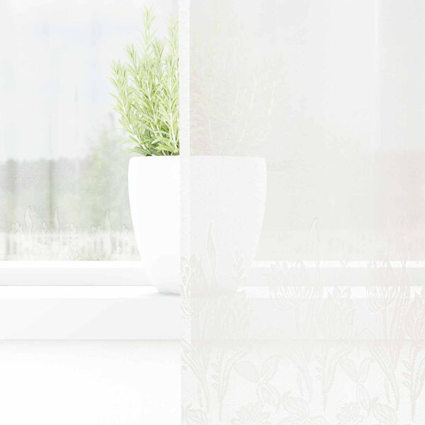 vidaXL Čipkasta zavjesa sa zavjesama Bijelo 240 x 300 cm Poliester