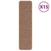 vidaXL Podloge protiv klizanja za stepenice 15 pcs Žuta 75 x 20 cm PP