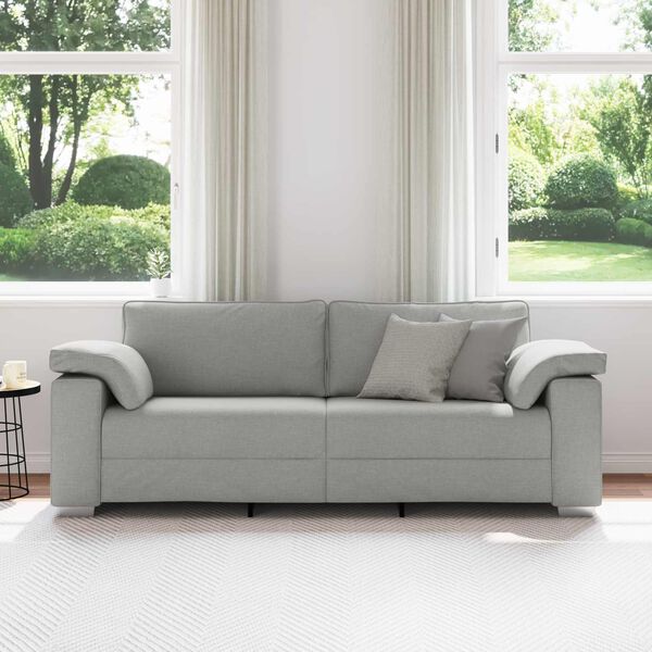 vidaXL Sofa Oblačnosiva 219 x 77 x 82 cm tkanina