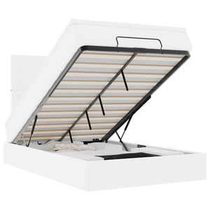 vidaXL Otomanski okvir kreveta s madraca bijeli 120x190cm umjetna koža