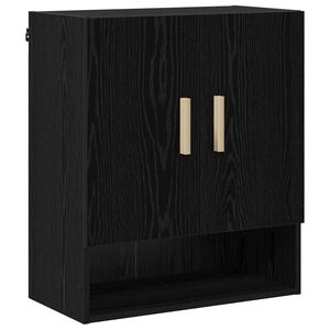 vidaXL Ormar za Zid 60 x 31 x 70 cm Konstruirano drvo Crni hrast