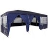 vidaXL &Scaron;ator za zabave 600 x 400 x 266 cm Plava Polietilen