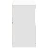 vidaXL Komoda s LED svjetlima bijela 81x37x67 cm