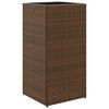 vidaXL Vrtna sadilica smeđa 40 x 40 x 80 cm od poliratana