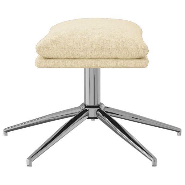 vidaXL Tabure krem 60x60x35 cm od tkanine