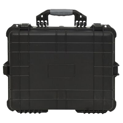 vidaXL Prijenosni kovčeg crni 55x43x21 cm od PP-a