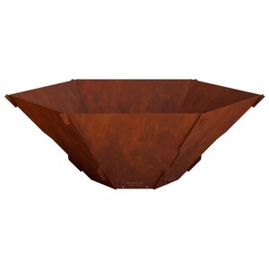 vidaXL Kamin Rđa 58,5 x 51,5 x 19,5 cm Otporni čelik