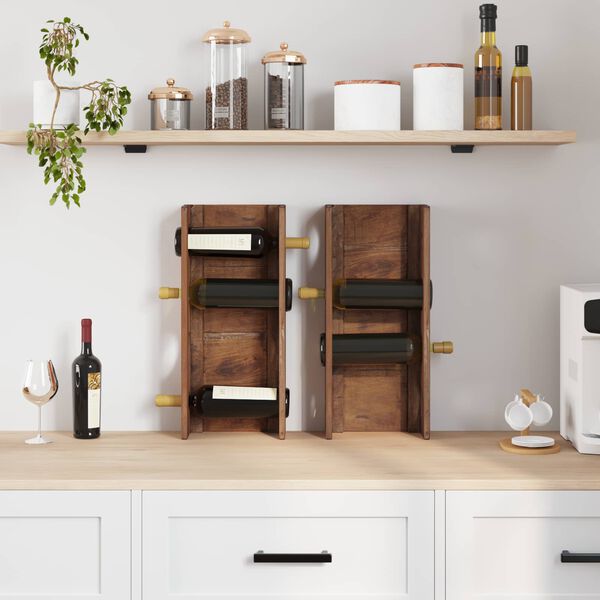 vidaXL Stalak Smeđa 24 x 13 x 54 cm Čvrsto mahagonijsko drvo