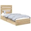 vidaXL Krevet s od storage Sonoma hrast 70 x 190 cm Konstruirano drvo