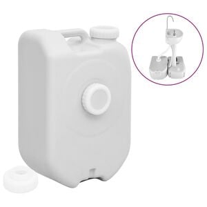 vidaXL Prijenosni spremnik za vodu 24 L sivi