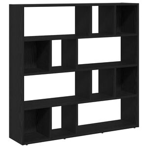 vidaXL Ormarić za knjige/Pregrada za sobu crni hrast 105x24x102 cm