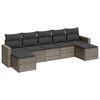 vidaXL 7-dijelni set vrtnih sofa sivi od poliratana