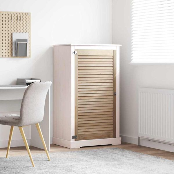 vidaXL Ormarna vrata Prirodna 110 x 2,1 x 59,5 cm Čvrsto borovo drvo