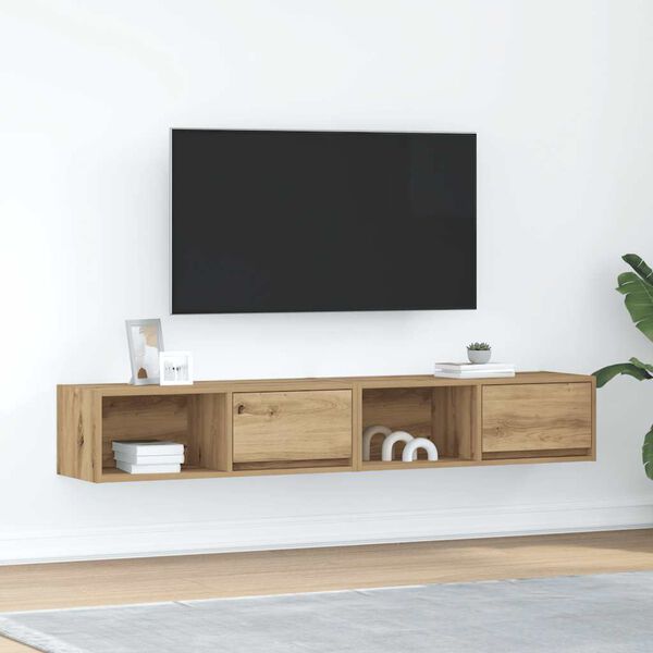 vidaXL TV ormarići 2 kom boja artisian hrast 80x31x25,5 cm drveni