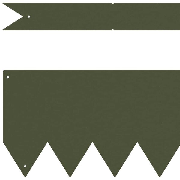 vidaXL Ograda oko Travnjaka 50 pcs Maslinasto zelena