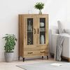vidaXL Highboard s ladicama Umjetnički hrast 70 x 31 x 115 cm
