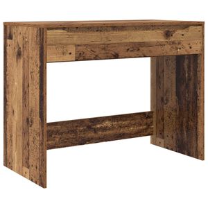 vidaXL Stol s ladicama Staro drvo 100 x 50 x 78 cm Konstrukcijsko drvo