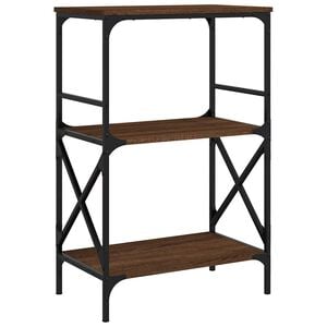vidaXL Regal za knjige 3 razine smeđa boja hrasta 59x35x90,5 cm drveni