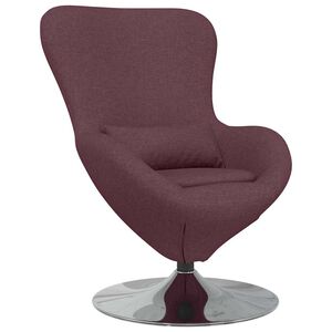 vidaXL Jajolika fotelja Ljubičasta 63 x 73 x 90 cm tkanina
