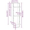 vidaXL Polica na zidu Staro drvo 30 x 25 x 100 cm Konstruirano drvo