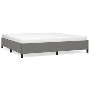 vidaXL Okvir za krevet bez madraca tamnosivi 200x200 cm od tkanine
