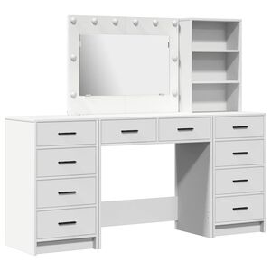 vidaXL Toaletni stol 3 kom. Bijelo 78,5 x 41 x 135 cm