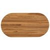 vidaXL Gornji dio stola 90 x 45 x 3,5 cm Ovalni Čvrsto teak drvo