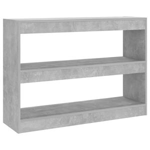 vidaXL Ormarić za knjige / sobna pregrada boja betona 100 x 30 x 72 cm
