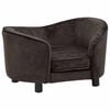 vidaXL Sofa za pse smeđa 69 x 49 x 40 cm pli&scaron;ana