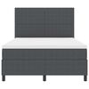 vidaXL Krevet s opruga kutije Tamno siva i bijela 160 x 200 cm