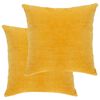vidaXL Jastuci od pamučnog bar&scaron;una 2 kom 45 x 45 cm žuti