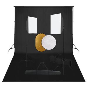 vidaXL Fotografska oprema sa softboxovima, pozadinom i reflektorom