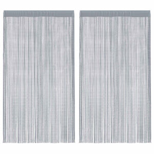 vidaXL Nižaste zavjese 2 kom svijetlo sive 100x250 cm