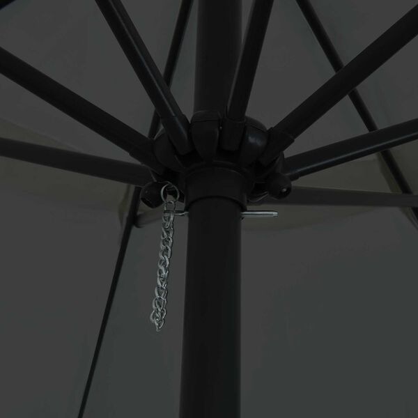 vidaXL Vrtni suncobran Antracit 395 x 395 x 245 cm Poliester i čelik