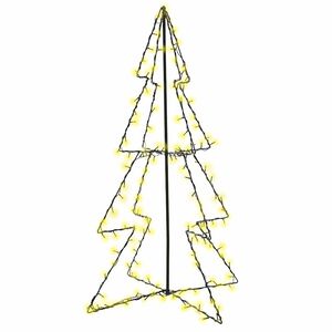 vidaXL Stožasto božićno drvce unutarnje i vanjsko 160 LED 78 x 120 cm