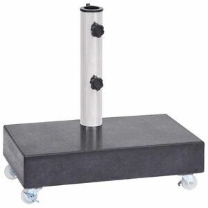 vidaXL Postolje za suncobran crno 45 x 25 x 8 cm granitno