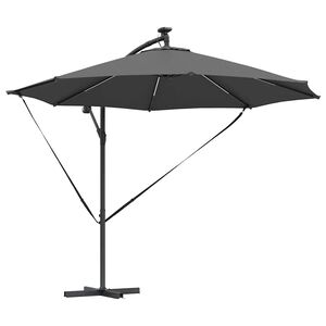 vidaXL Suncobran 294 x 294 x 248 cm Poliester i aluminij Antracit